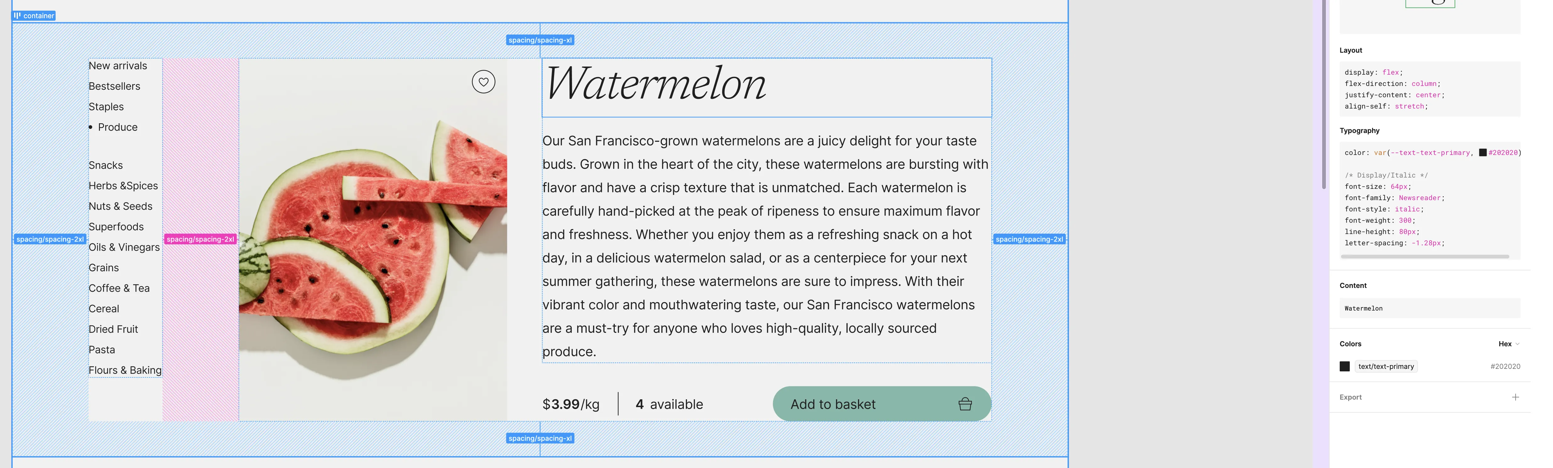 Figma dev mode screenshot